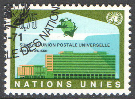 United Nations Geneva Scott 18 Used